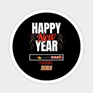 Happy New Year 2023 Loading New Year's Eve Magnet